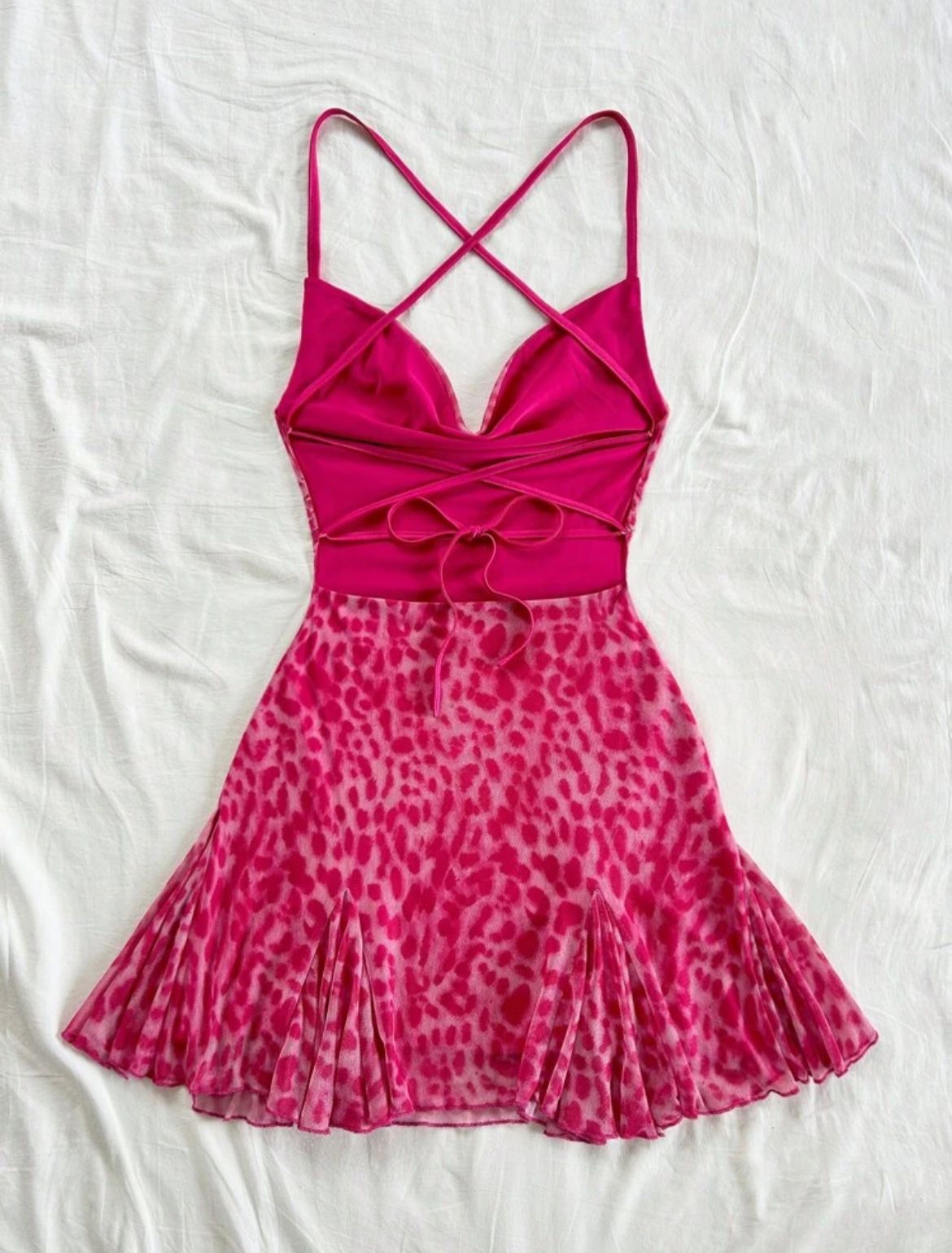 Lunelle Boho Backless Mini Dress